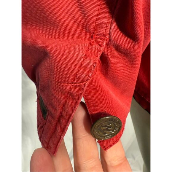 Vintage Marlboro Country Store Red Field Jacket XL – 90s Workwear Canvas Coat Br - Picture 6 of 16